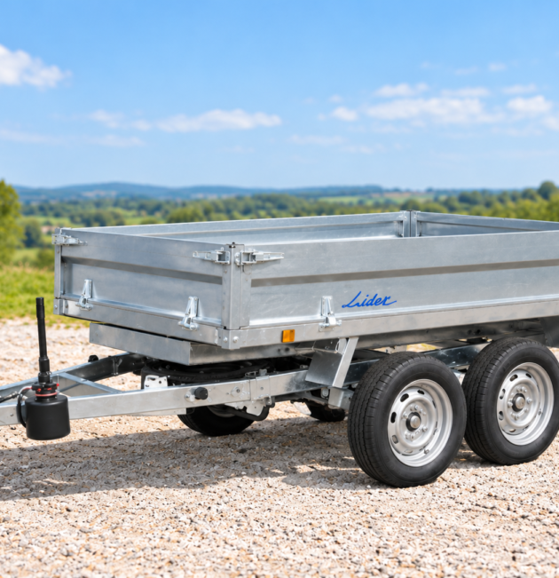 Remorque benne LIDER 39612PE – 3 500 kg