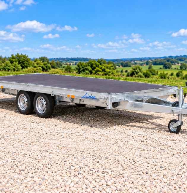 Remorque plateau LIDER 40665L – 3 500 kg
